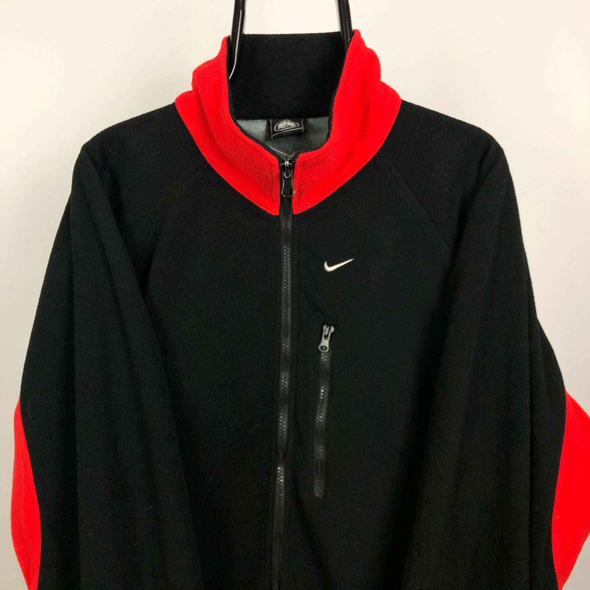 Vintage Nike ACG Fleece in Red/Black - Men's Large/Women's XL