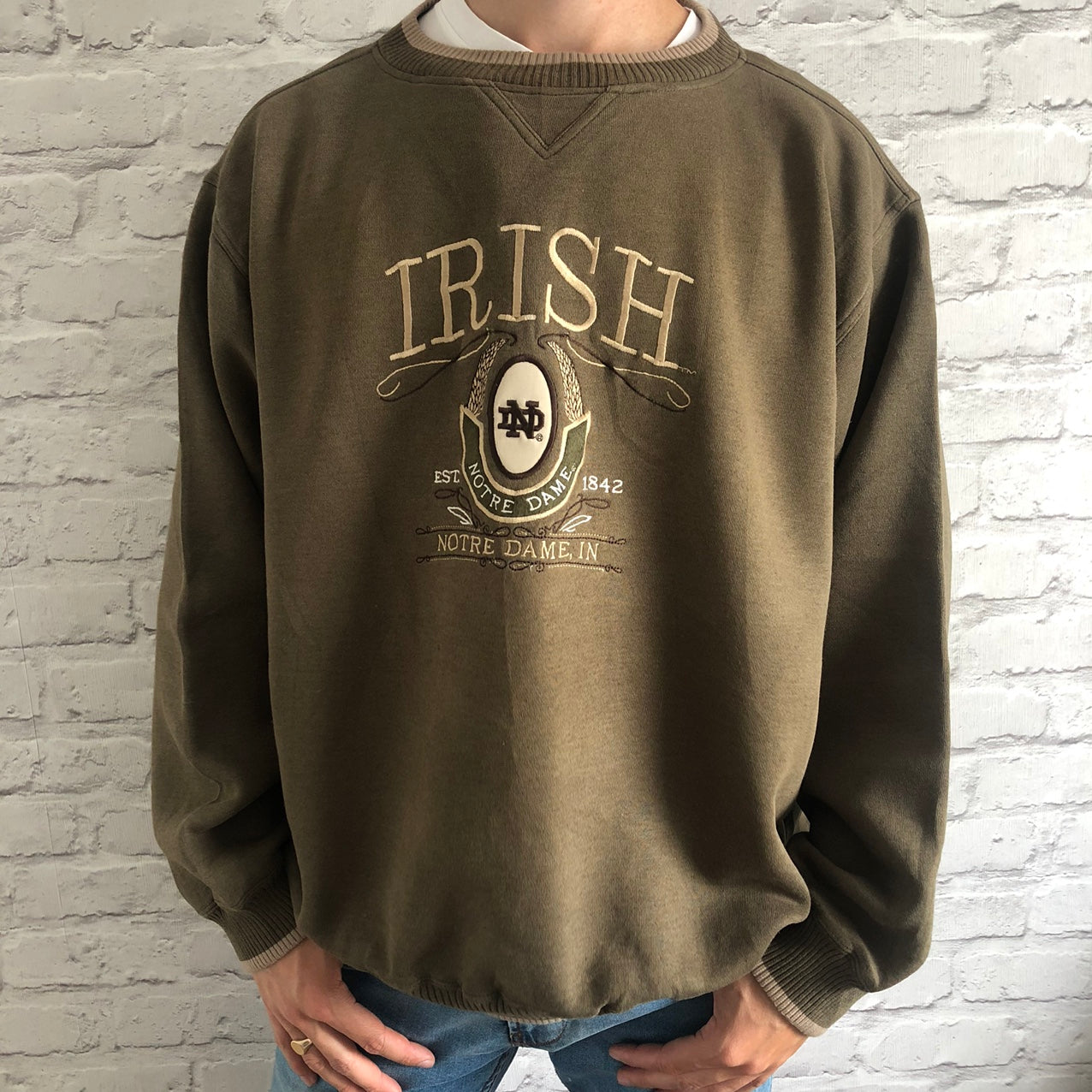 Men’s ‘Irish’ Spellout Vintage Sweatshirt