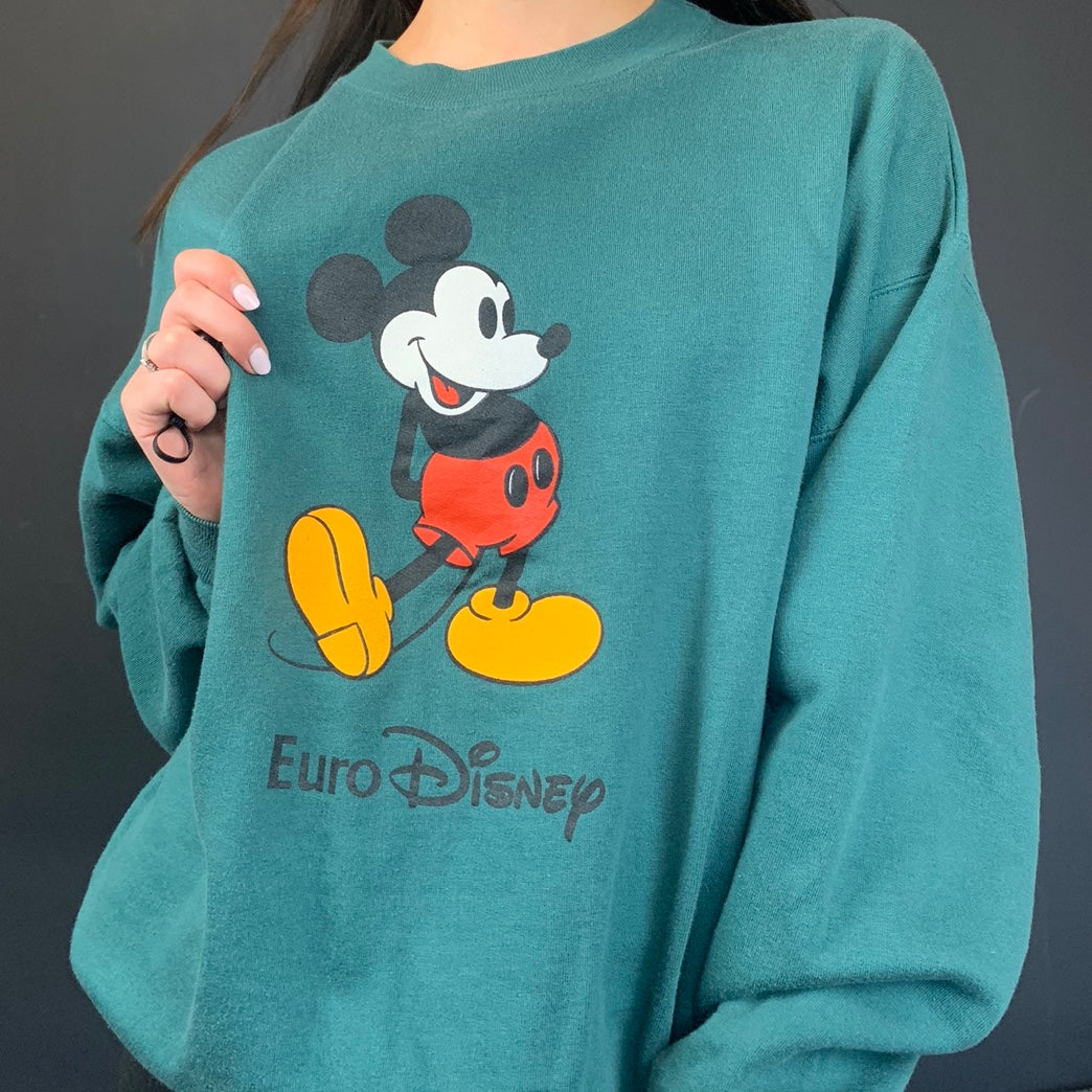 Vintage Mickey Mouse Euro Disney Sweatshirt