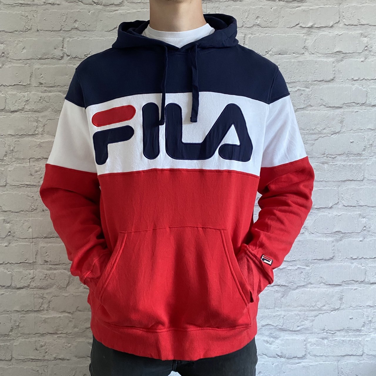 Fila Spellout Hoodie - Large - Vintique Clothing