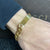 Gold Curb Identity Bar Bracelet - Oval link - Vintique Clothing