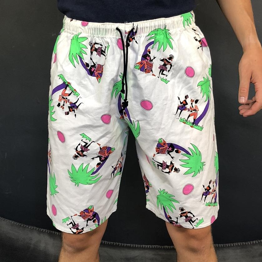 80s / 90s Vintage Graphic Surfer Shorts - Medium/Large - Vintique Clothing