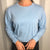 Unbranded Vintage Baby Blue Sweatshirt - Small