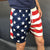 80s / 90s Vintage American Flag Graphic Shorts - Medium - Vintique Clothing