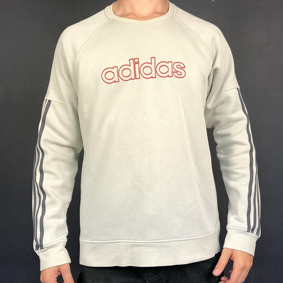 Vintage Adidas Spellout Sweatshirt with Embroidered Spellout - Vintique Clothing
