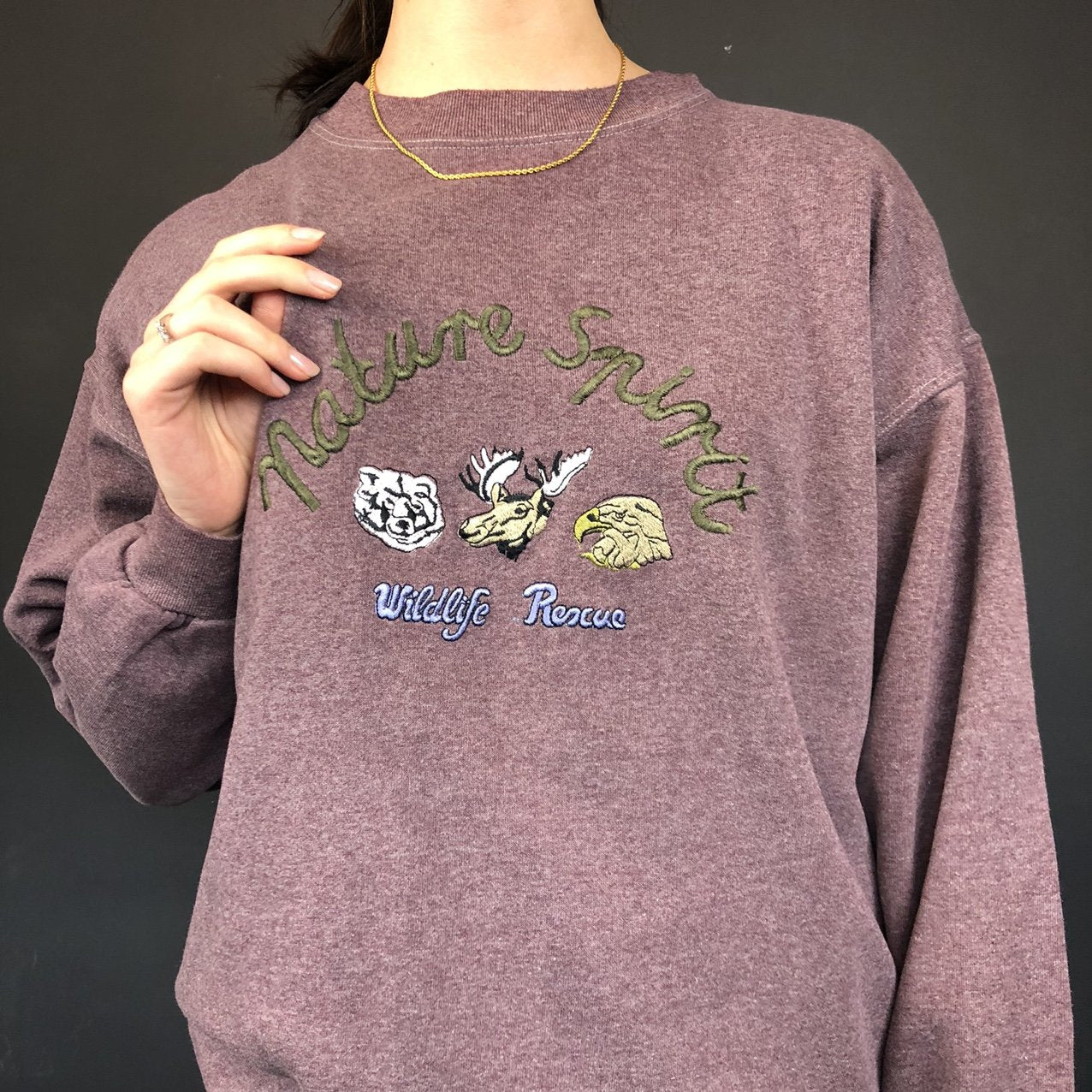 Vintage Nature Spirit Sweatshirt - Women's Large / Men's Small - Vintique Clothing